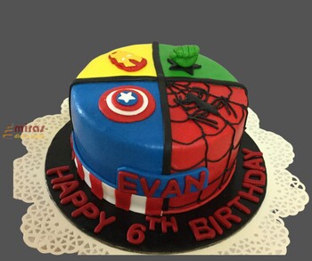 6th Birthday Cake Avengers theme