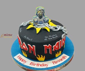 Birthday Cake Iron Maiden Theme
