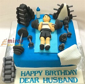 Birthday Cake Workout in Gym