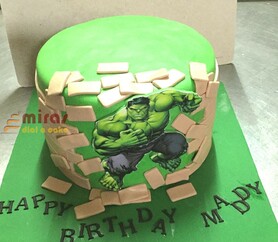 Hulk  Birthday Cake