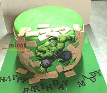 Hulk  Birthday Cake