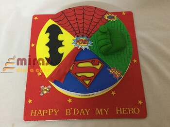 My Hero Avengers Birthday Cake