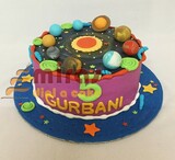 Customized Birthday Cake Solar System theme