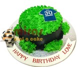 Simple Football Chocolate Cake