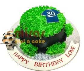 Simple Football Chocolate Cake