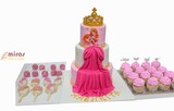 Princess Aurora Birthday Dessert Table ( 5 kg cake, 16 cupcakes, 10 cake pops, 10 cakesicles )