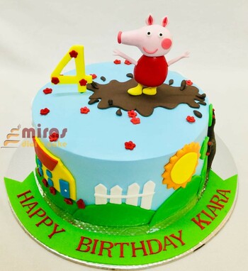 Kiara's Fresh Cream Peppa Pig Birthday