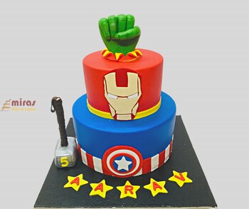 Birthday Cake Avenger Theme