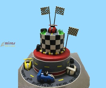 Srigopal Racing Car Birthday Cake