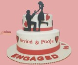 Arvind & Pooja Engagement Cake
