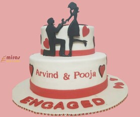 Arvind & Pooja Engagement Cake