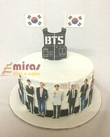 BTS Theme Birthday Cake