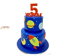 Galaxy Theme Birthday Cake