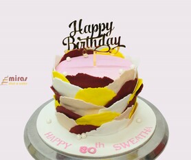 Birthday Cake Colourful Ruffles