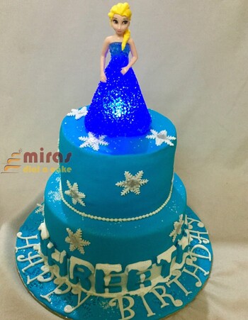 Frozen Elsa Theme Birthday Cake