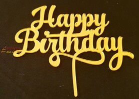 Birthday Cake Topper - HBD 006