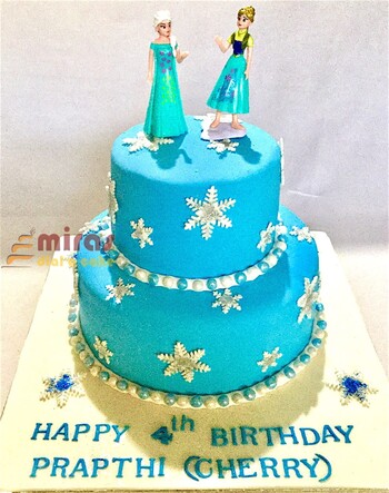 Frozen theme Prapthi's Birthday Cake