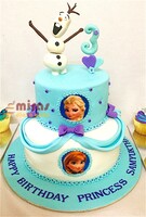 Samyuktha's Frozen theme Birthday Cake
