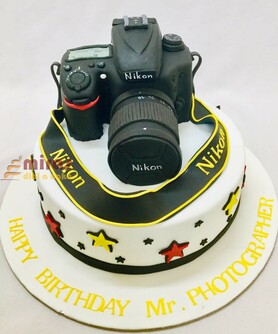 Mr Photographer  Camera Birthday Cake