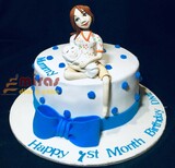 Mom and Baby Birthday Cake