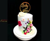 Baby in Bloom Baby Shower Cake