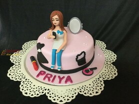 Priya's selfie cake