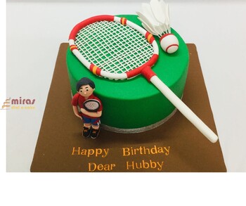 Badminton Player Birthday Cake