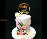 Baby in Bloom Baby Shower Cake
