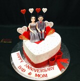 Mom & Dad Anniversary  Cake
