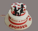 Arvind & Pooja Engagement Cake