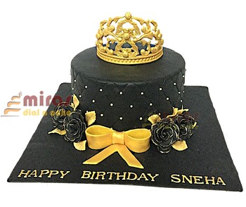 Sneha's Tiara Birthday Cake