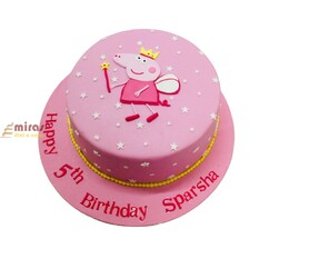 Happy 5th Peppa Pig Birthday Cake