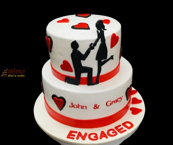 Arvind & Pooja Engagement Cake