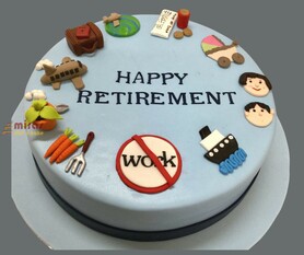 Happy Retirement Celebration Cake
