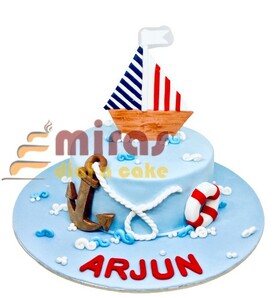 Happy Sailing Birthday Cake