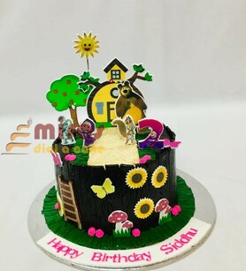 Siddhu's Masha and Bear Birthday Cake