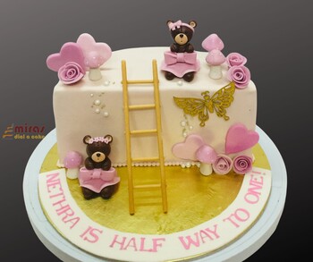 6th Month Teddy Cake