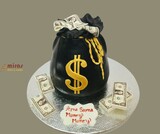 Money Pouch Birthday Cake