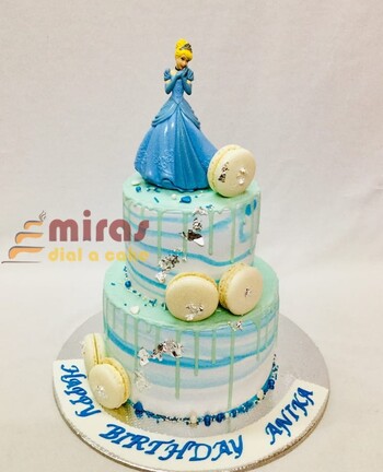 Frozen Chocolate drip Birthday Cake