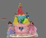 Happy Disney Princess Birthday Cake