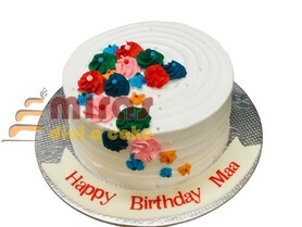 Simply Fresh Cream Birthday Cake