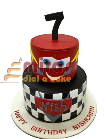 7th McQueen Birthday Cake