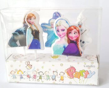 Frozen Theme Candle Set of 5