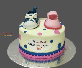 Pink or Blue Baby Shower Cake