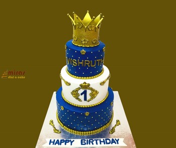 Prince Crown Birthday Cake