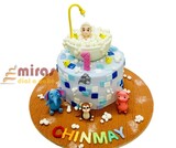 Baby's Bathtub Birthday Cake