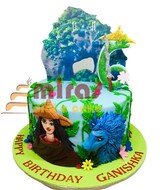 Raya and the Dragon Birthday Cake