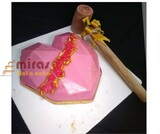 Pink Heart Pinata Cake