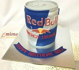 Standing Red Bull Cake
