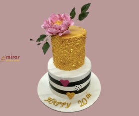 Happy  20th Celebration Cake